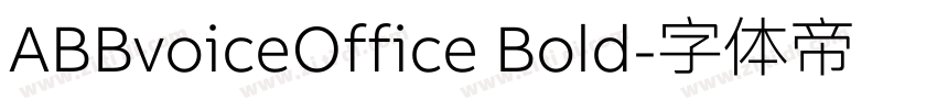 ABBvoiceOffice Bold字体转换